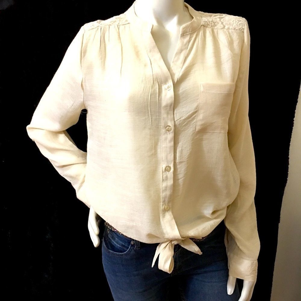 New! Lace Back knot front Top - Picture 2 of 13